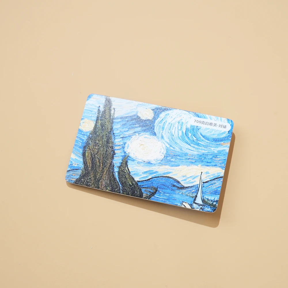 

Customized Black Cardboard Business Card with Hot Stamping and Gold Border for Logo Printing, A6 Model