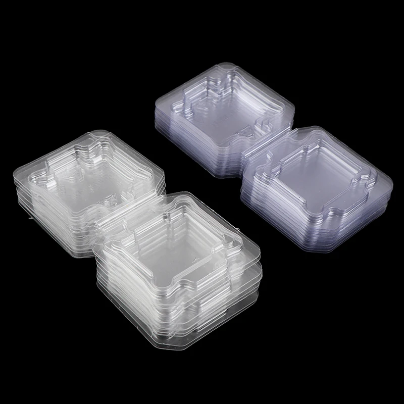 10Pcs  CPU Box CPU Plastic Protective Case CPU Clamshell Tray Case Container