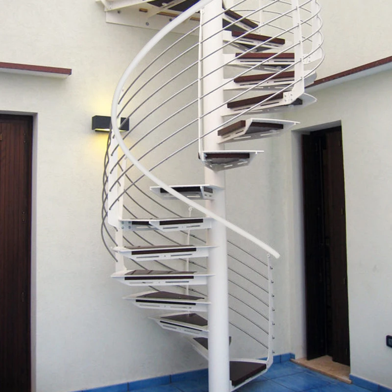 custom.Factories Directly Sell Indoor Modern Staircases and Rotating Staircases with a Metal Structure.