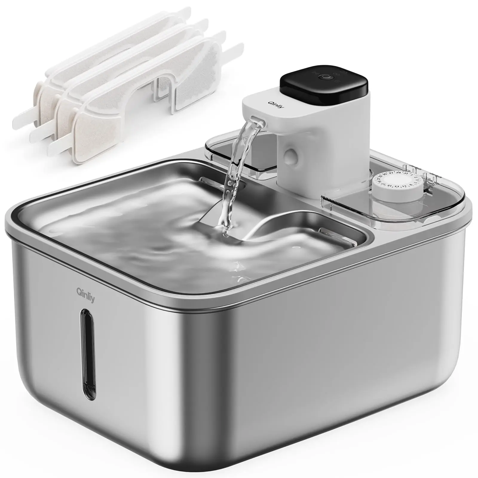 

3,5 л беспроводной экологически чистый фонтан для воды для домашних животных автоматическая бутылка для воды для путешествий для собак 4000 мАч литий-на батарейках фонтан для домашних животных