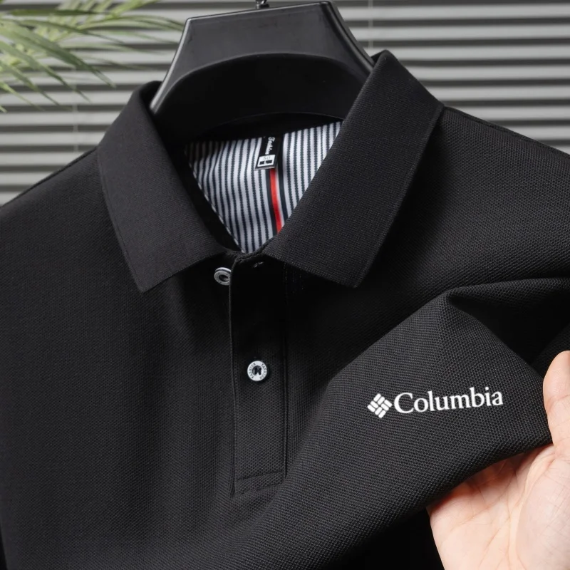 100%cotton summer new men's short sleeve polo shirt high-end brand letter embroidered T-shirt high-quality casual mens clothing