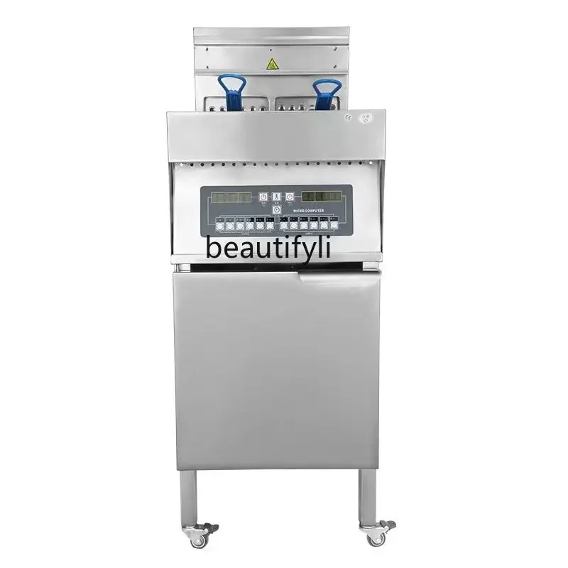 E132 Vertical computer version single cylinder double cylinder double screen electric fryer fryer intelligent fryer