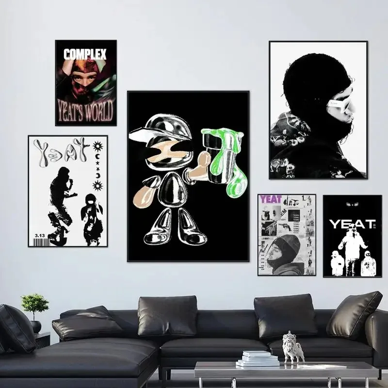 Rapper Y-Yeat POSTER Picture Prints Fashion Wall Canvas Art Kitchen Decor