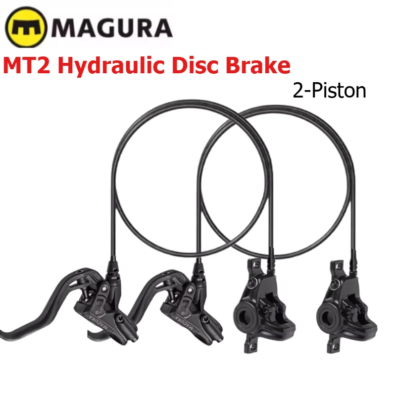 

MAGURA MT2 Bicycle Brake Hydraulic Disc Brake 2-Piston Lever & Caliper Front 950mm Rear 2200mm