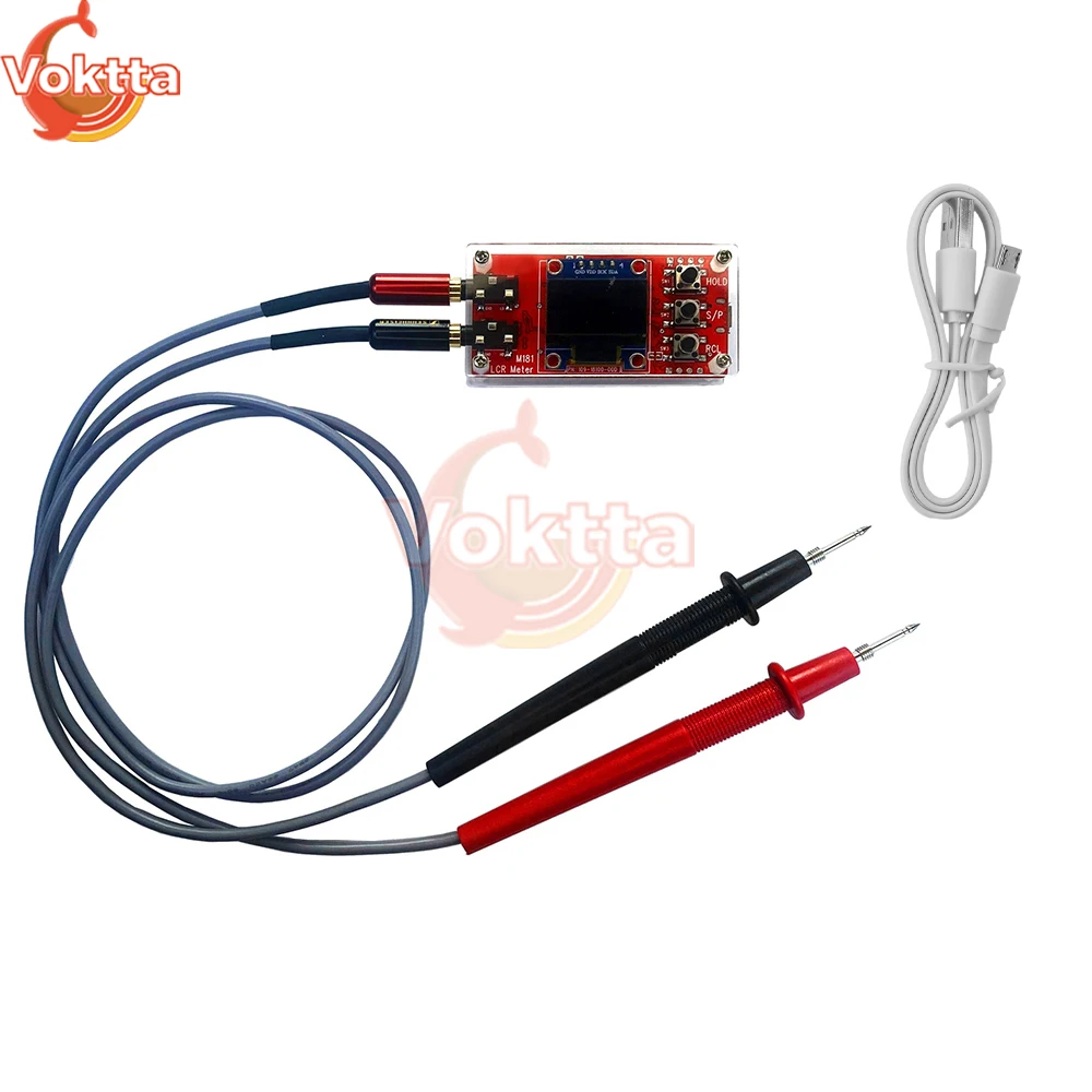 Imagem -02 - Precisão Indutância Capacitância Medidor Lcr Resistência Tester Faça Você Mesmo Capacitância Freqüência Medidor Kit Eletrônico dc 5v Alta