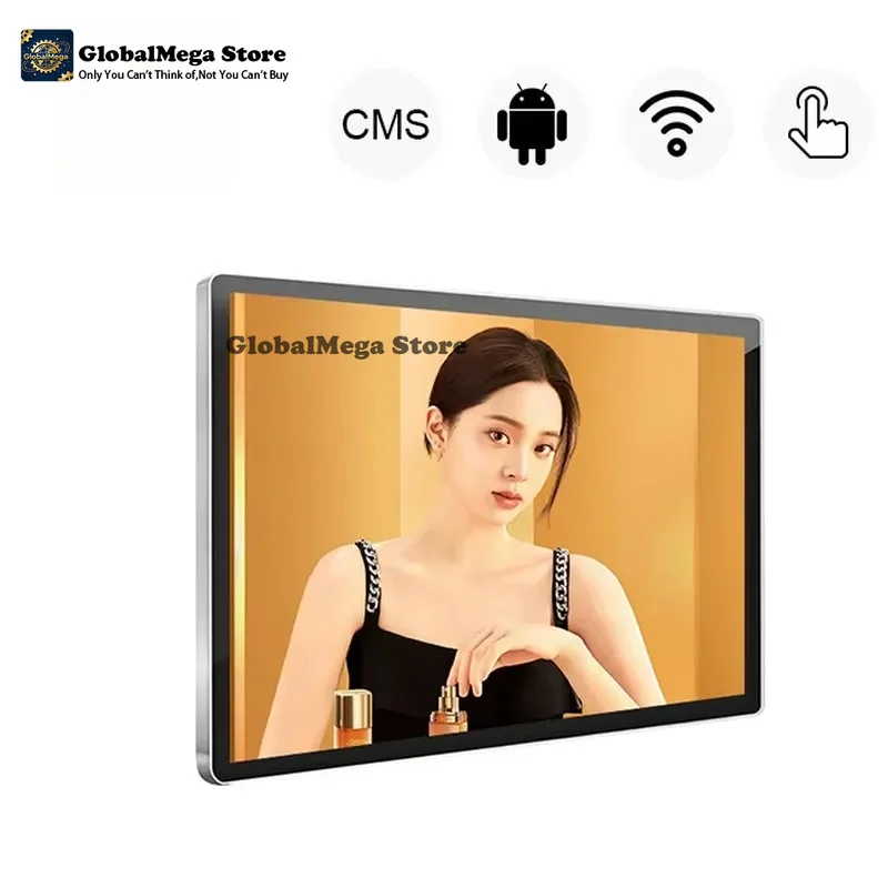 Android Wifi 23 24 27 32-inch wall-mounted LCD touchscreen ad displays digital signage