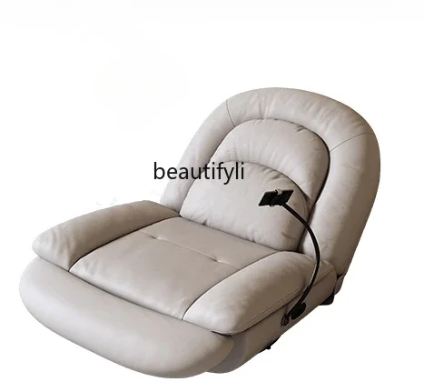 

Lazy Sofa Retractable Electric Multifunctional Leather Recliner Living Room Casual Rocking Chair Single living room furniture