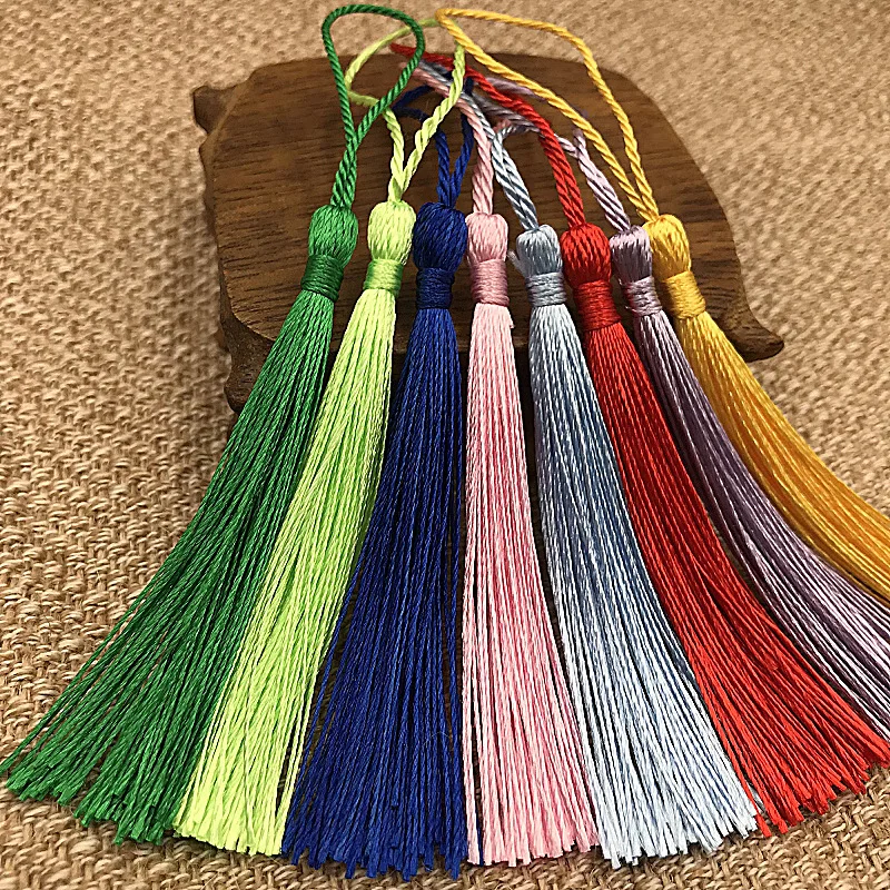 

Tassels for wedding place card Bookmark Crafts,Keychain Tassels for Jewelry Making,Tassels on String for Graduation Book Marks