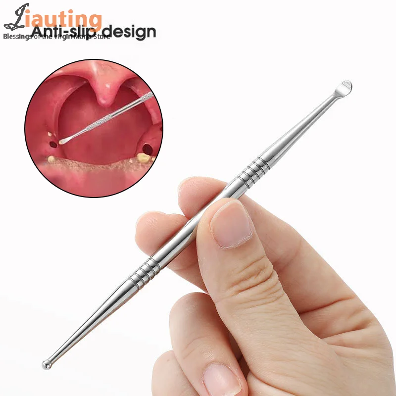 

1pcs Tonsil Stone Removal Ear Wax Remover Stainless Steel Remover Mouth Cleaning Care Tools Tonsil Stone Remover Health Care