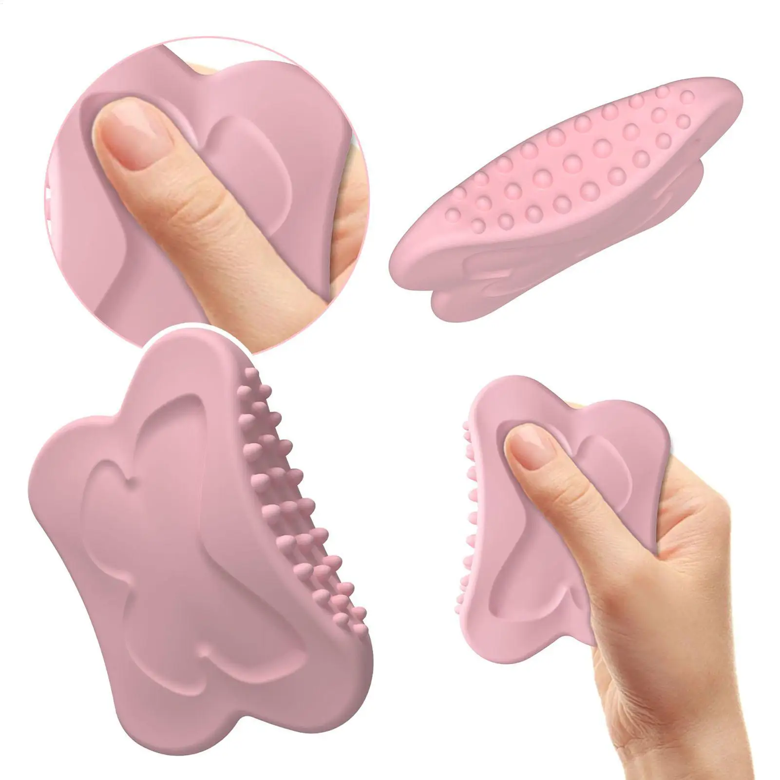 Skrobak do twarzy, płytka do masażu skóry twarzy, silikonowa, wielokrotnego użytku, narzędzie do liftingu skóry twarzy, codzienna pielęgnacja masażem.