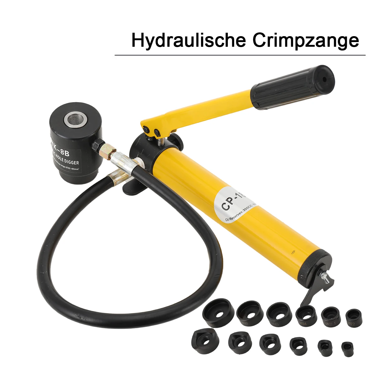 10 Tonnen Hydraulischer Blechlocher für Rohr- und Blechbearbeitung aus Stahl