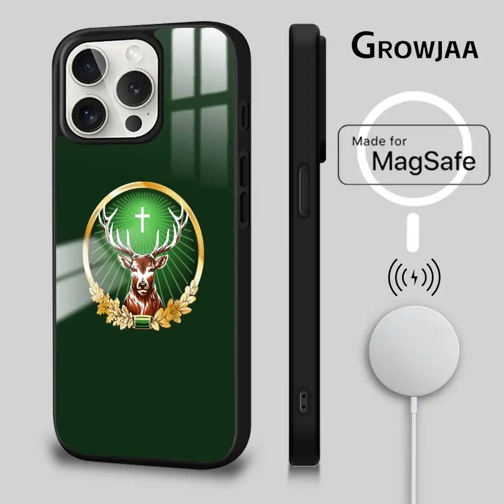 Casing Ponsel LOGO J-Jagermeisters Untuk IPhone 17 16 15 14 13 12 11 Pro Max Plus Mini Magsafe Wireless Magnetic Funda