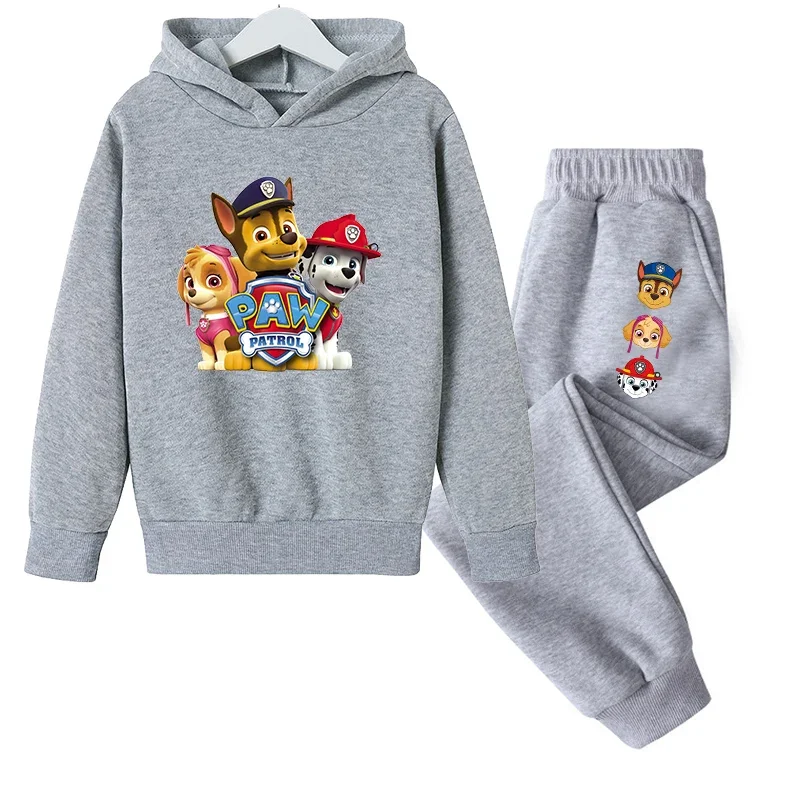 Paws ronds autunno inverno Pullover a maniche lunghe pantalone lungo per bambini abbigliamento abiti ragazzi Sweatpant set tuta per bambini