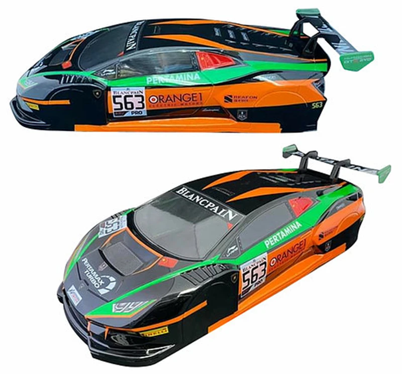 1/10 PC RC powłoki ciała Huracan GT190mm szerokość 260mm rozstaw osi przezroczysta powłoka ciała z ogonem lampshad dla D5S Mst Yokomo Hpi Hsp