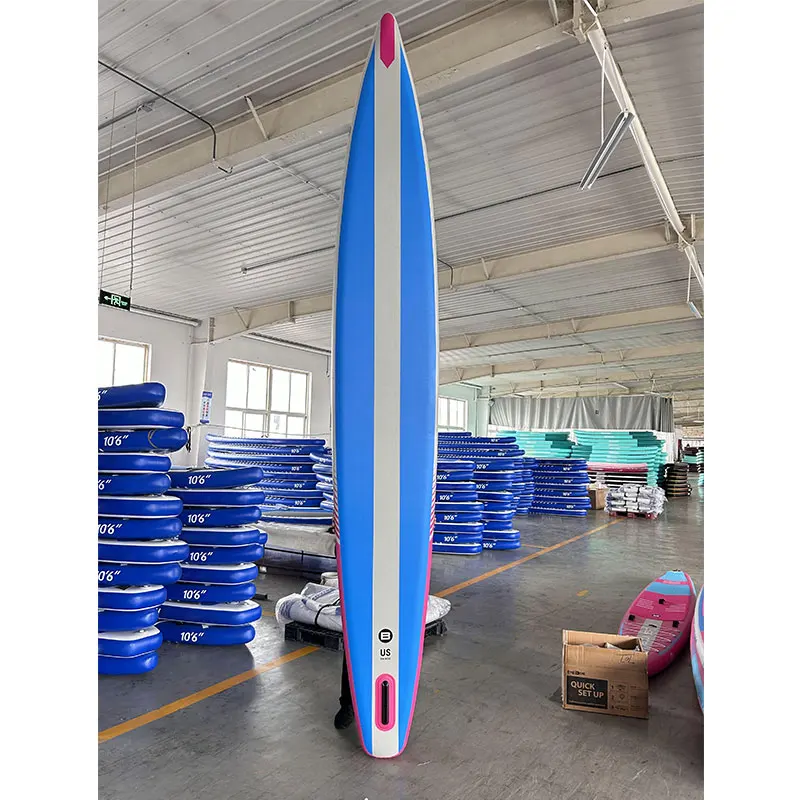 لوح سباق رياضي متعدد الأشخاص قابل للنفخ بطول 14 قدمًا #4