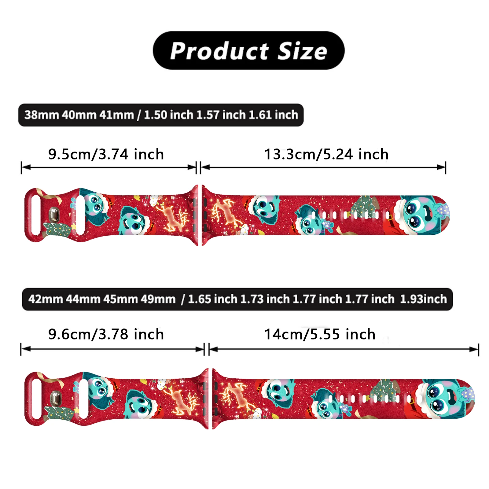 Disney Inside Out Series Print Band for Apple Watch Series 11/10/9/8/SE, Soft Replaceable Silicone 46mm 45mm 44mm 42mm Watchband
