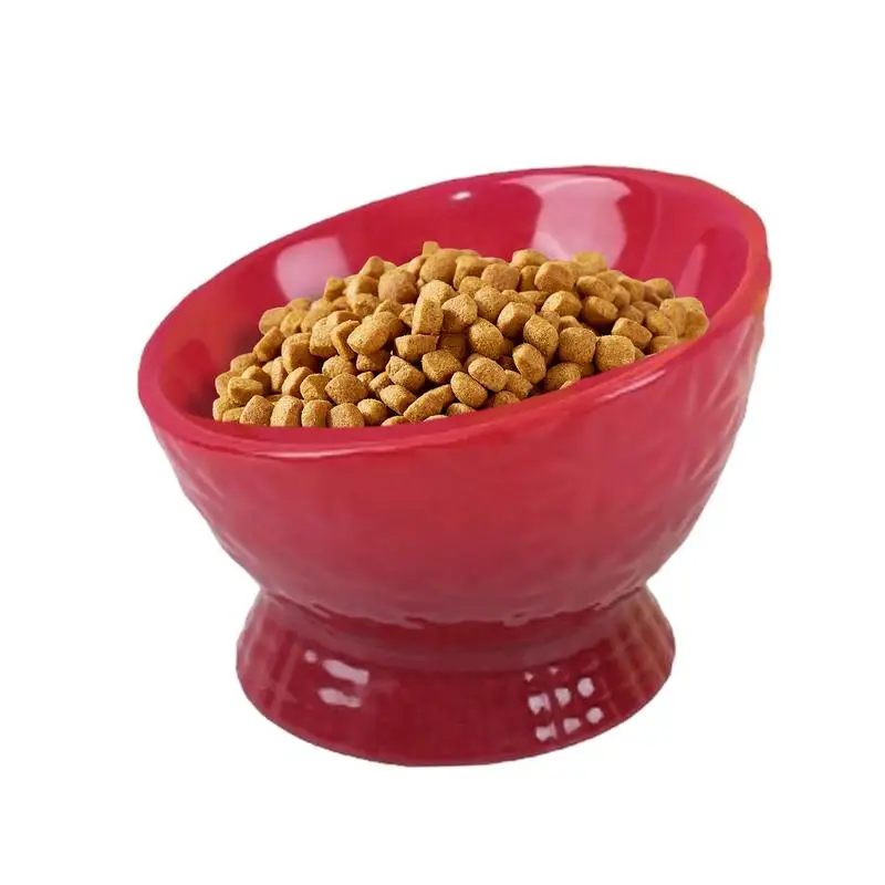 

Ceramic Cat Bowl Anti Vomit Ceramic Raised And Tilted Water Bowl Cat Dishes Cat Food And Water Bowl Cat Feeding Bowls Ceramic