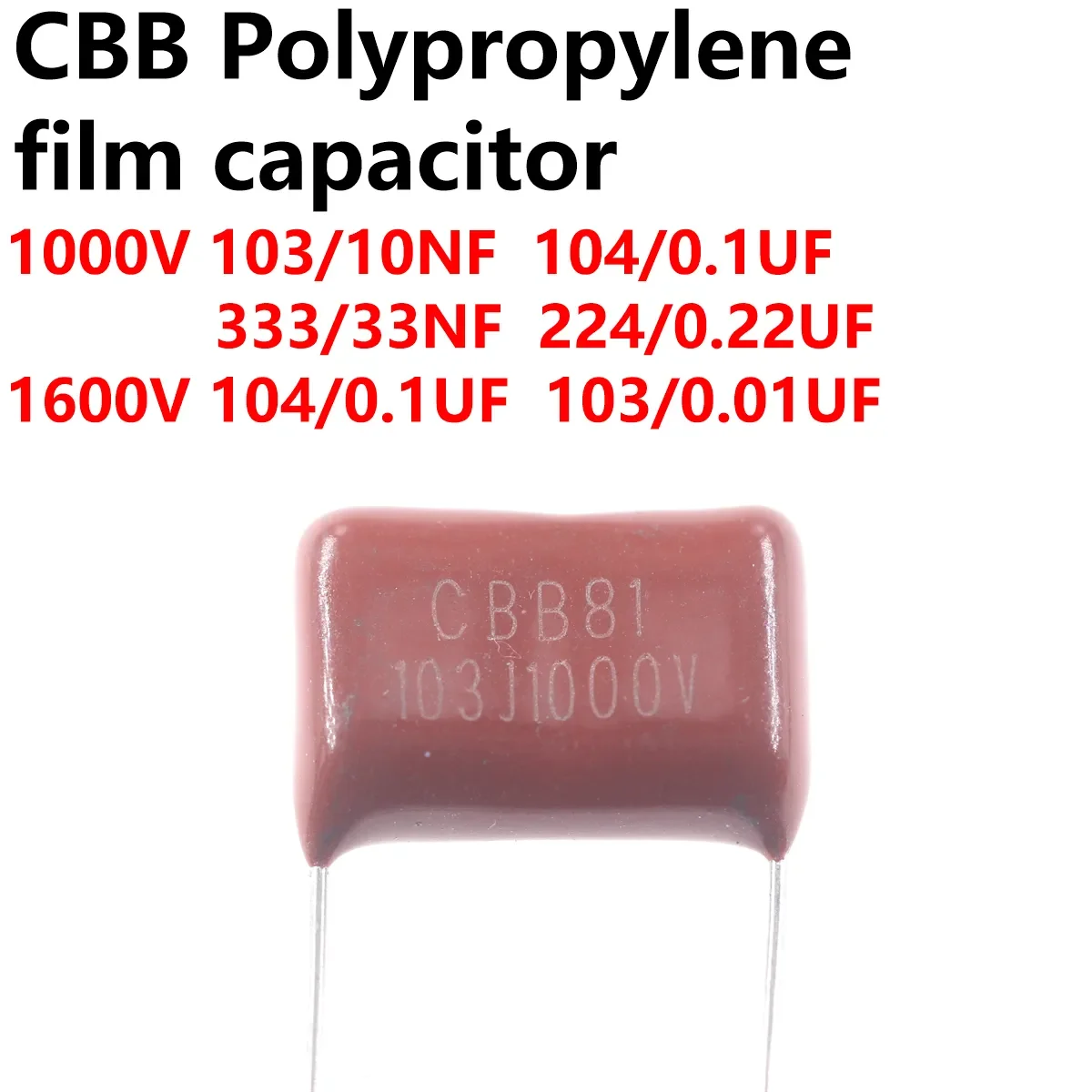 

50/20/10pcs capacitor CBB 1000v 1600v 2000v 105 684 103 104 474 473 305 106 475 223 335 155 224 255 334 102 185 222 333 355