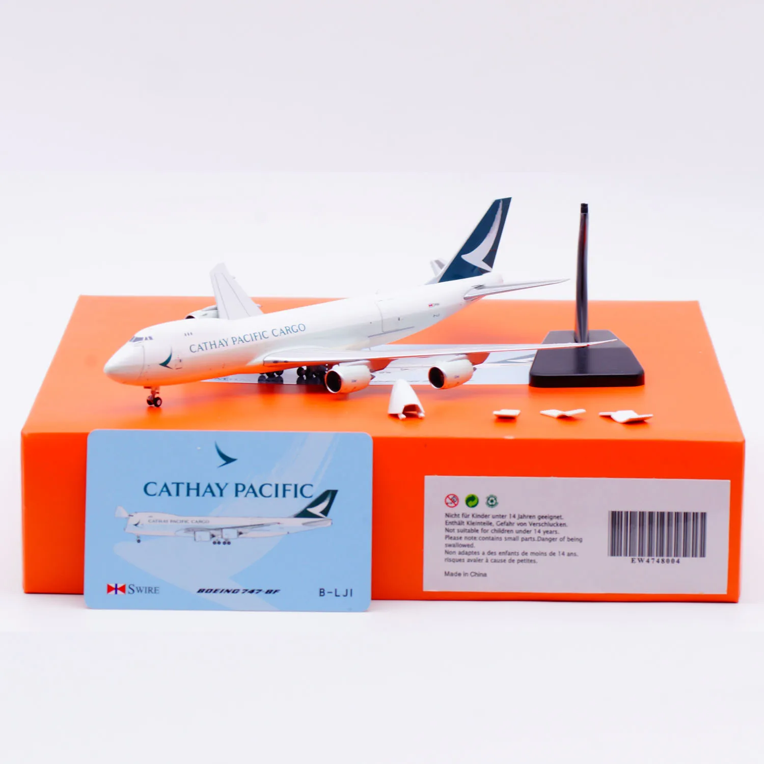 

EW4748004 Коллекционный самолет из сплава в подарок JC Wings 1:400 CX Cargo Boeing 747-8F «Интерактивная серия» литая под давлением модель самолета B-LJI