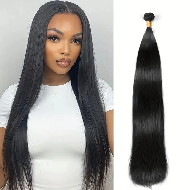 

Бразильские необработанные волосы, 30-дюймовые пучки человеческих волос, 10А, пучки плетения, 20-дюймовые прямые пучки человеческих волос, наращивание волос