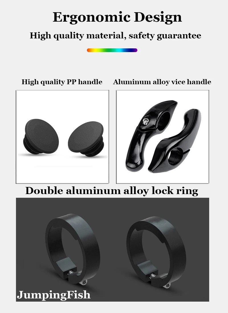 Radfahren Abschließbare Griff Bar Grip Anti Überspringen Rennrad Lenker Aluminium Legierung Leder Komfortable Mountainbike Zubehör – Detail 5