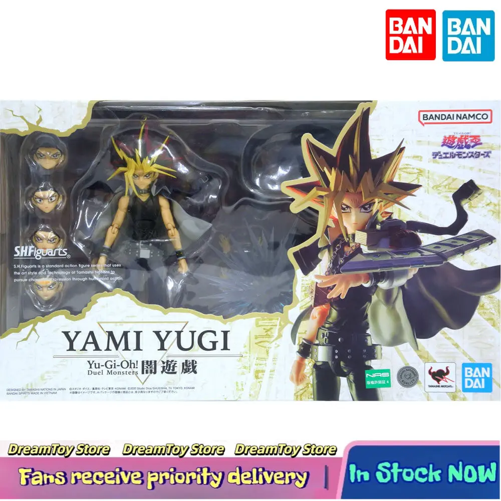 

【In Stock】Bandai Genuine SHF YAMI YUGI Yu-Gi-Oh! Duel Monsters Anime Action Figure Doll Animation Model Toy Collection Gift