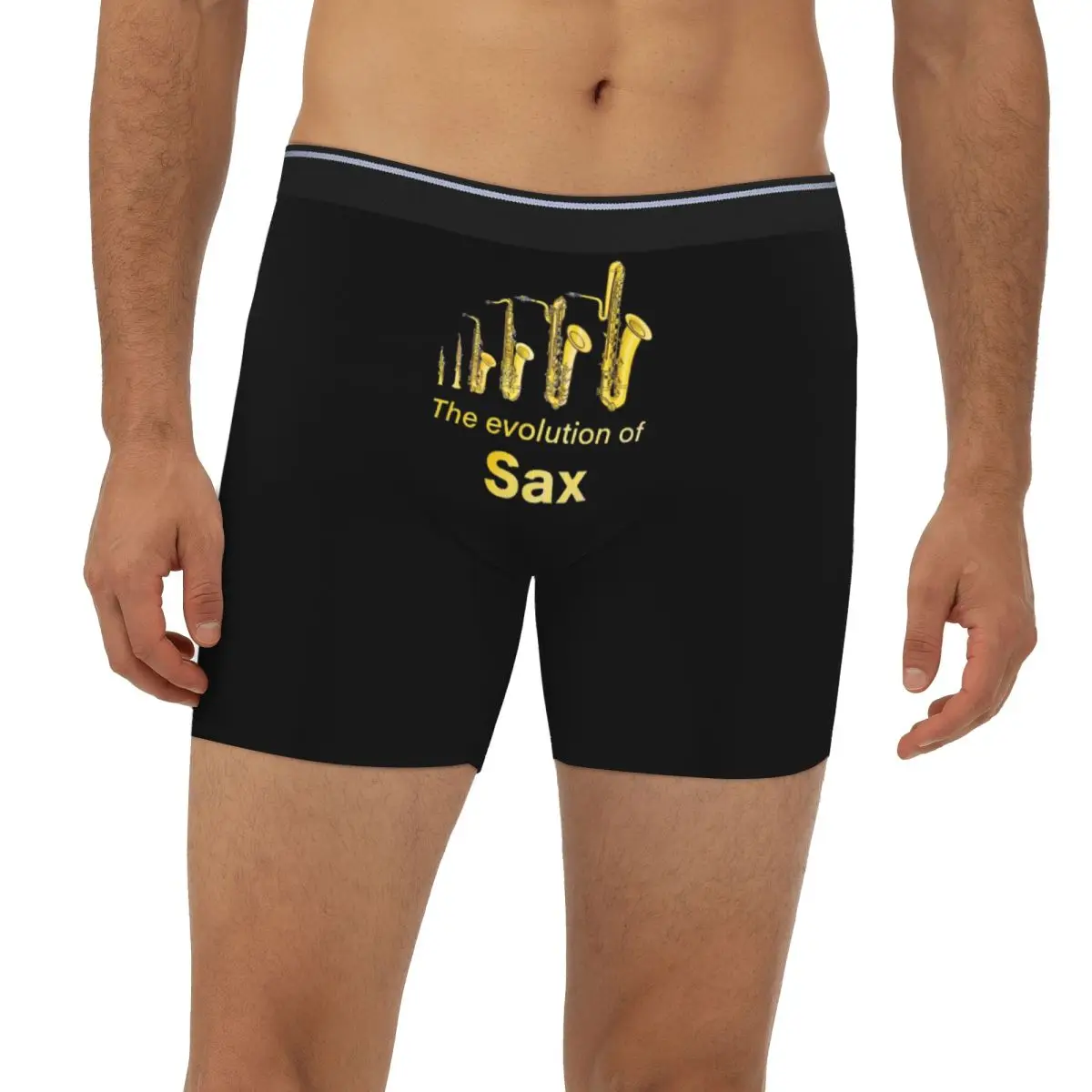

Saxophone Player - Music Art Girls Y2k Graphic Long Boxer Underpants Short Men Panties Underwear for Homme Man Boyfriend Gifts