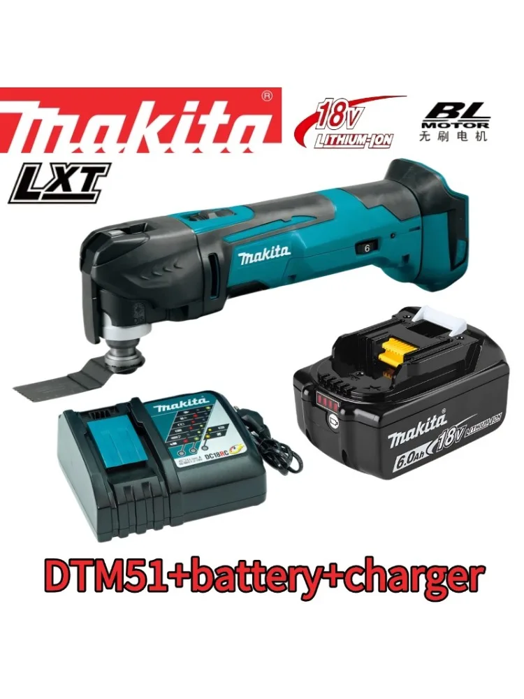 Originele Makita DTM51 18V draadloze multitool met snelwisselsysteem, variabele snelheid, 20000 OPM voor snijden, schuren, schrapen - afbeelding 2