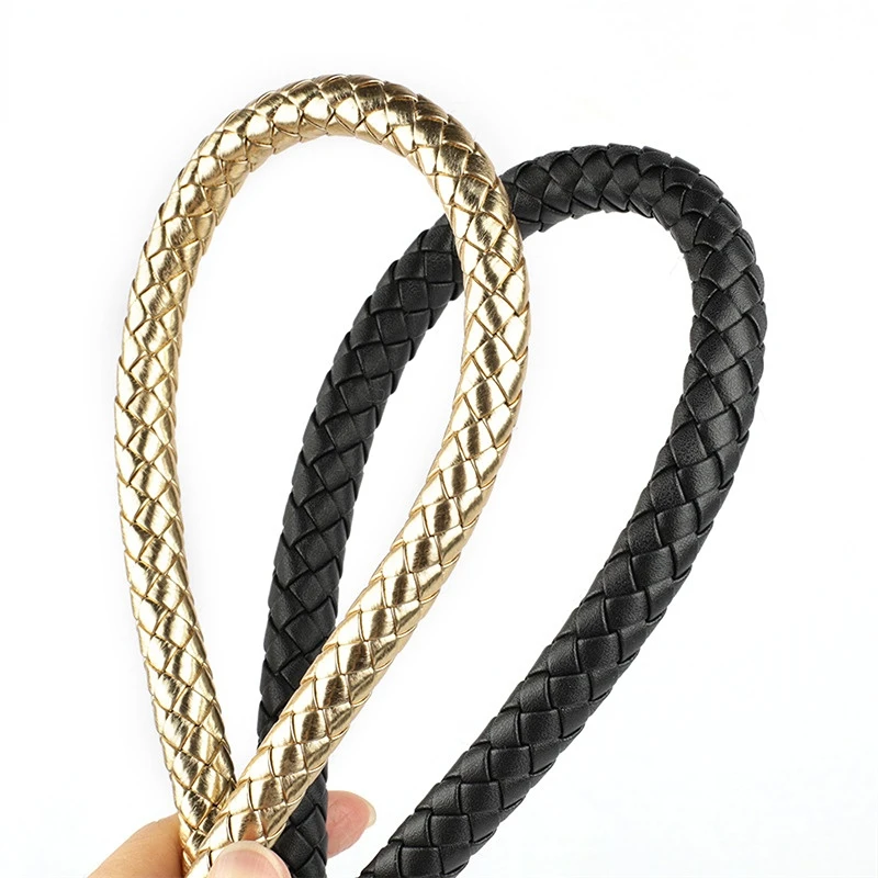 Fashion PU Leather Shoulder Bag Strap Durable Braided Rope Handles For Handbag Hot Purse Belts DIY Replacement Bag Accessaries