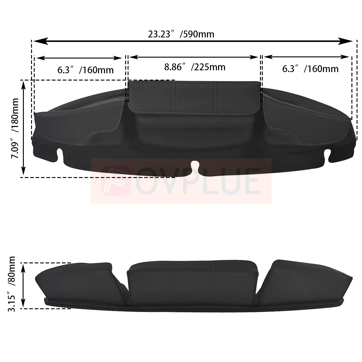 Motorcycle accessories 3 Pocket Windshield Bag Pouch For Harley Touring Electra Street Glide Ultra Limited Tri Glide CVO 1996-UP