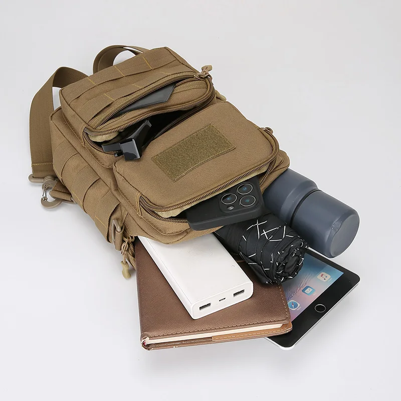 Taktische Brusttasche für Männer, multifunktionale Angeltasche, strapazierfähige Umhängetasche für Reisen, Camping, Wandern, Outdoor-Aktivitäten – Detail 31