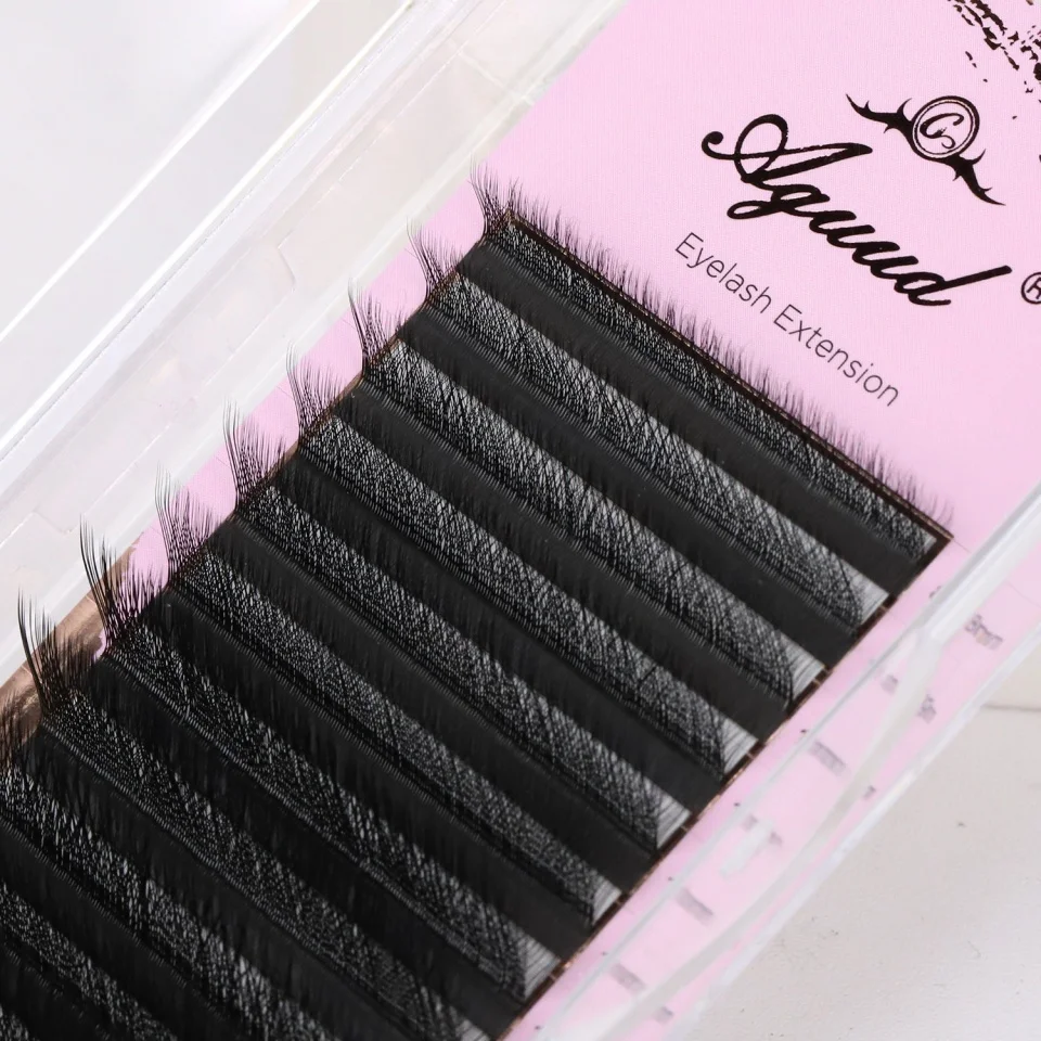 AGUUD L M W Form Wimpern 3D Clover Blooming Lash Vorgefertigte Fächer 3D 4D Wimpernverlängerung Handgewebte W-förmige 3D Fairy Cluster Wimpern – Detail 9