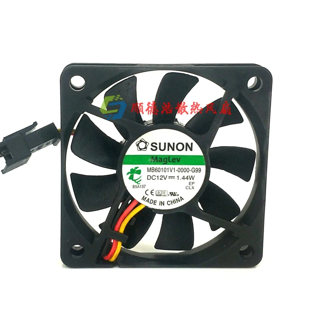 MB60101V1-0000-G99 6010 DC 12V 1.44W 6CM 2 / 3 line server fan