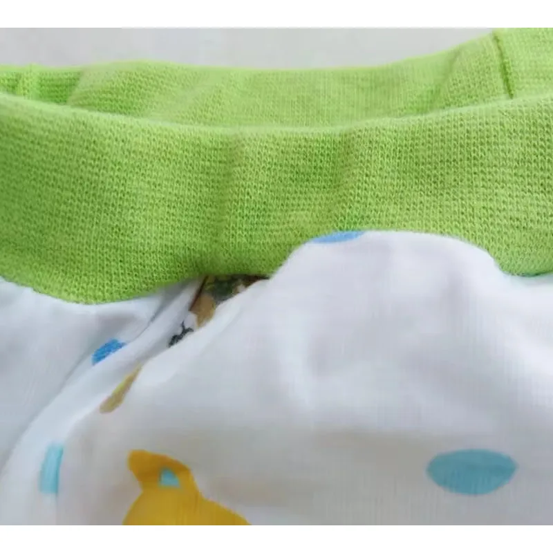 ABDL подгузник для взрослых и детей, короткие мультяшные узоры с внутренней подкладкой, хлопковые тренировочные штаны, моющиеся подгузники, трусики, учебные штаны для пары