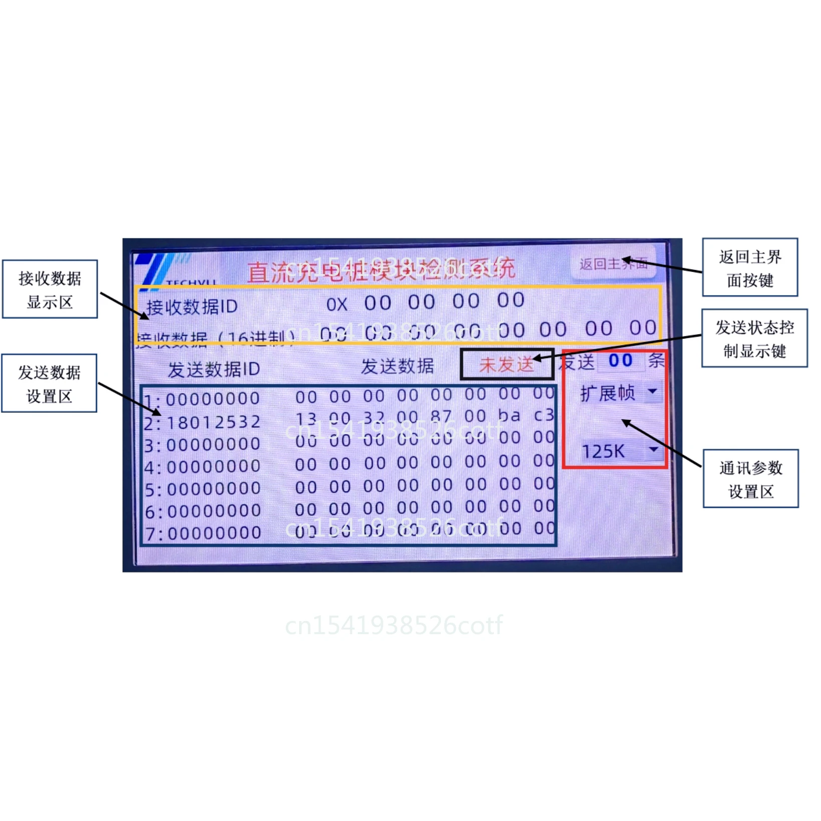 

DC charging pile module and vehicle charger tester start module query output parameters
