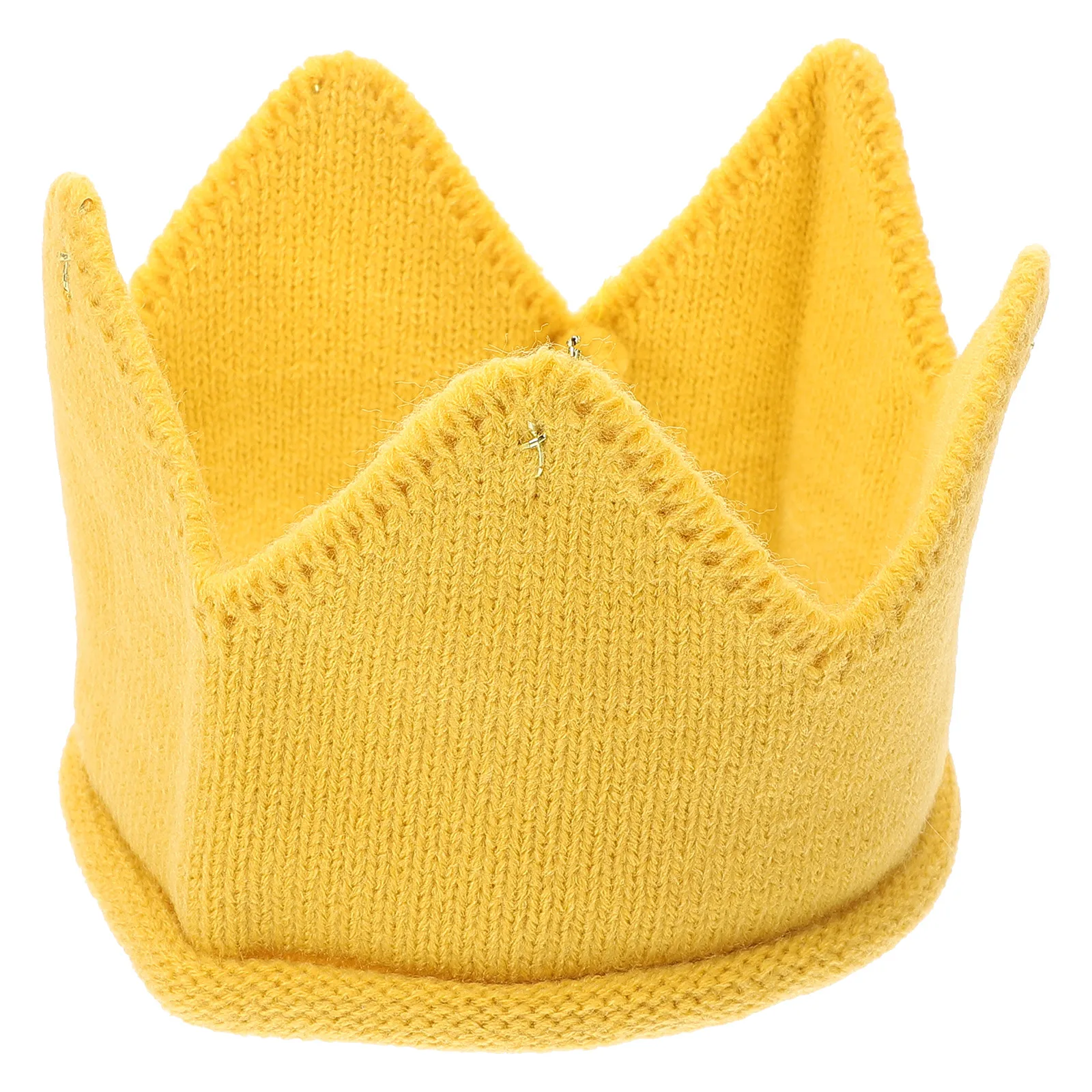 Headbands for Toddlers Boys Baby Clothes Crown Hat Winter Hats Warm Winter Knitted Hat Crown Knit Headband Yellow Knitted Girl