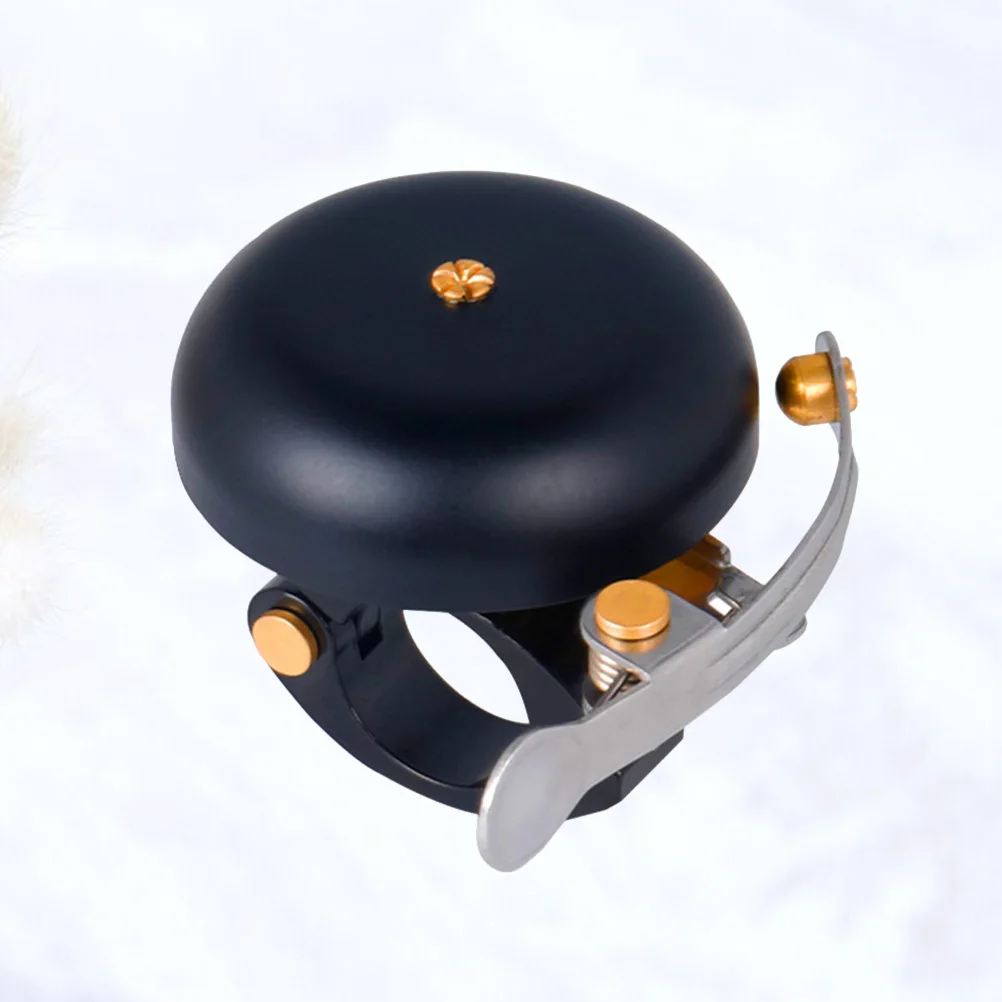

Retro Copper Bell Durable Bike Accessory Loud Clear Sound Easy to Install for Mountain Road Bikes Black Bike Bell