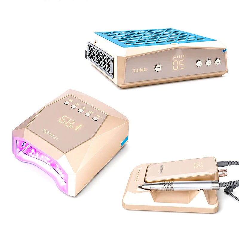 Professional Portable Nail Lamp 120W, 45 LED Bulbs Wireless Rechargeable UV LED Dryer for Gel Nails