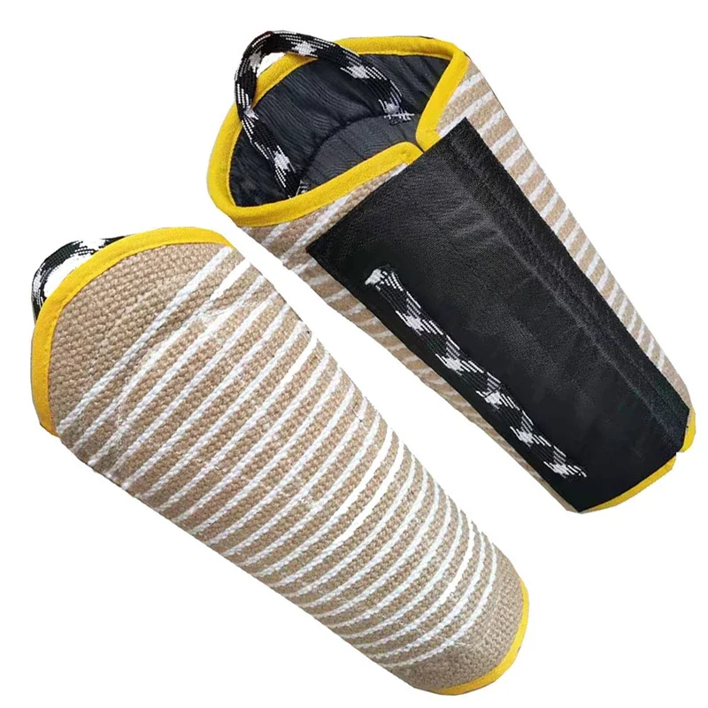 Bengal Jute Professional Dog Bite Training Leg Target Cuffs Soft Comfortable Sustainable for Youth Pet Transition Bite Training