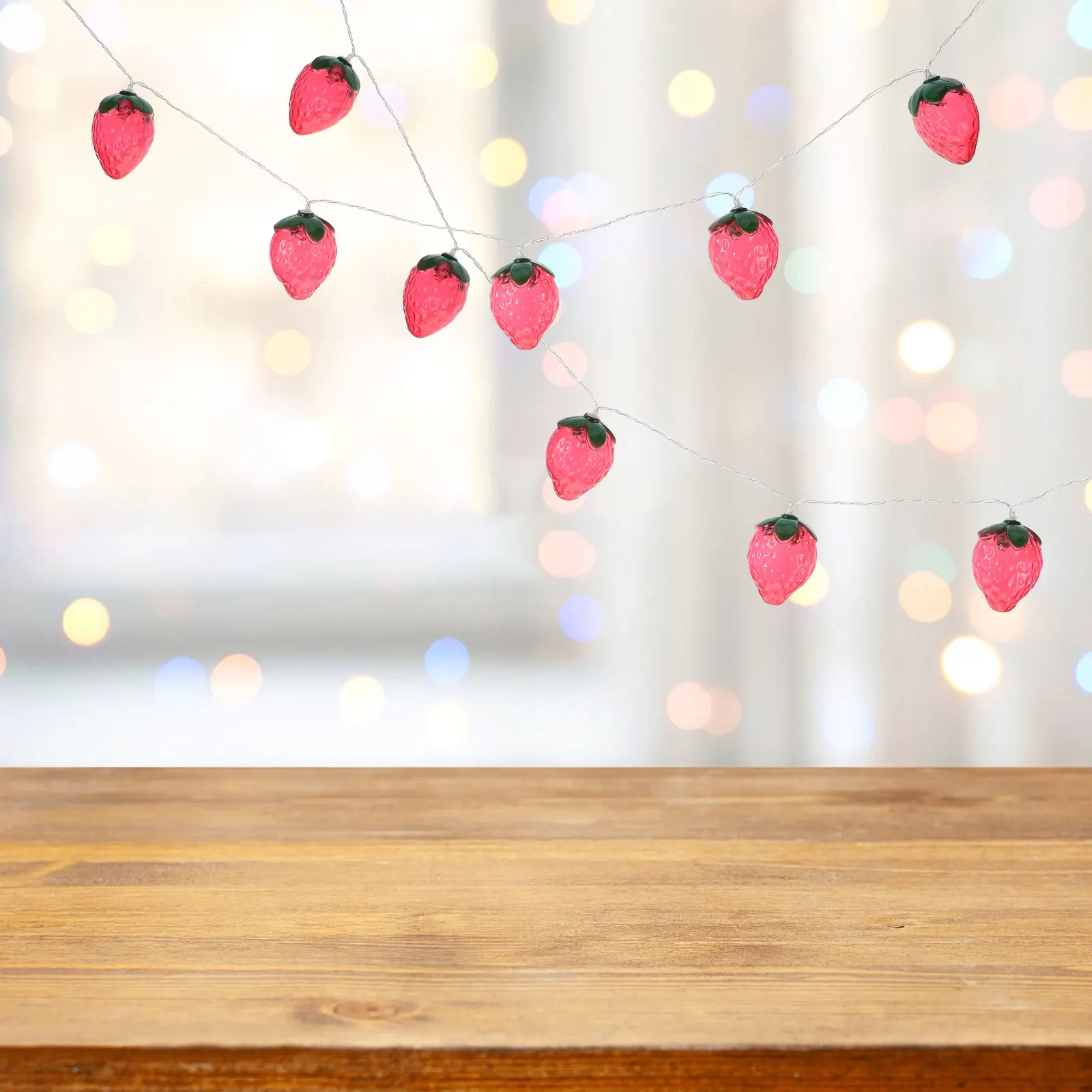 

Светодиодная гирлянда-клубника на медной проволоке для декора свадеб, вечеринок, спален, садов и улицы