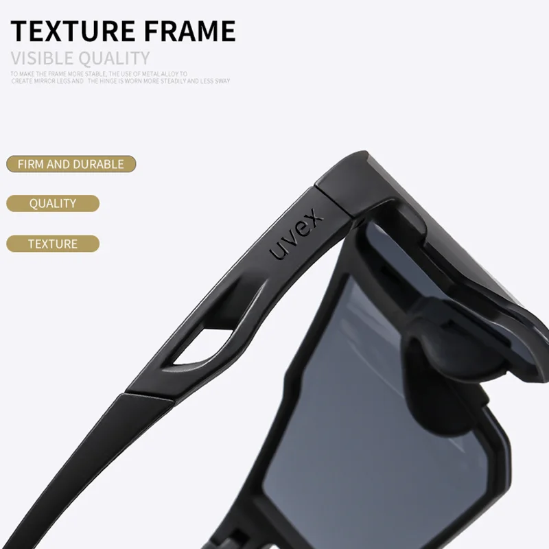 Fahrrad-Sonnenbrille für Herren und Damen, Outdoor-Sport-Radbrille, Mountainbike-Rennbrille mit Etui – Detail 4