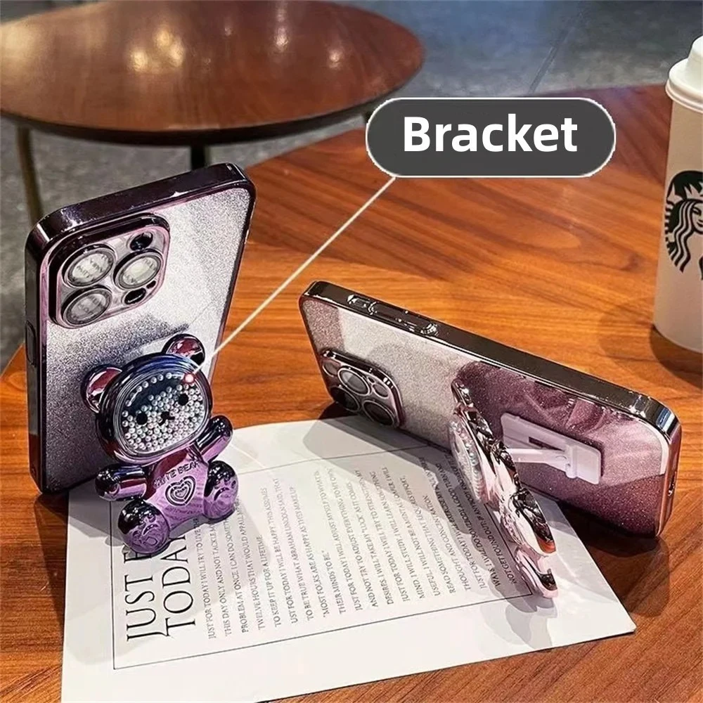 حافظة لهاتف آيفون 17 برو ماكس مطلية بالكهرباء غطاء سيليكون لامع ترتر لهاتف آيفون 17 غلاف خلفي هوائي