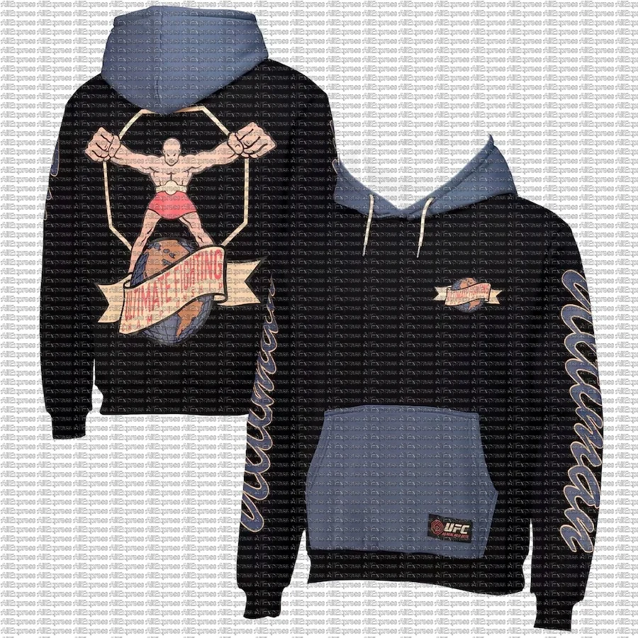 

Men's UFC Fan Quick Dry Long Sleeve Hoodie MMA Boxing Training Sportswear Comfortable Casual Streetwear for Spring Autumn Winter