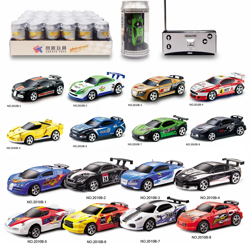 Multicolor cans mini speed sports car remote control radio remote control RC racer mini racing toy vehicle gift for children