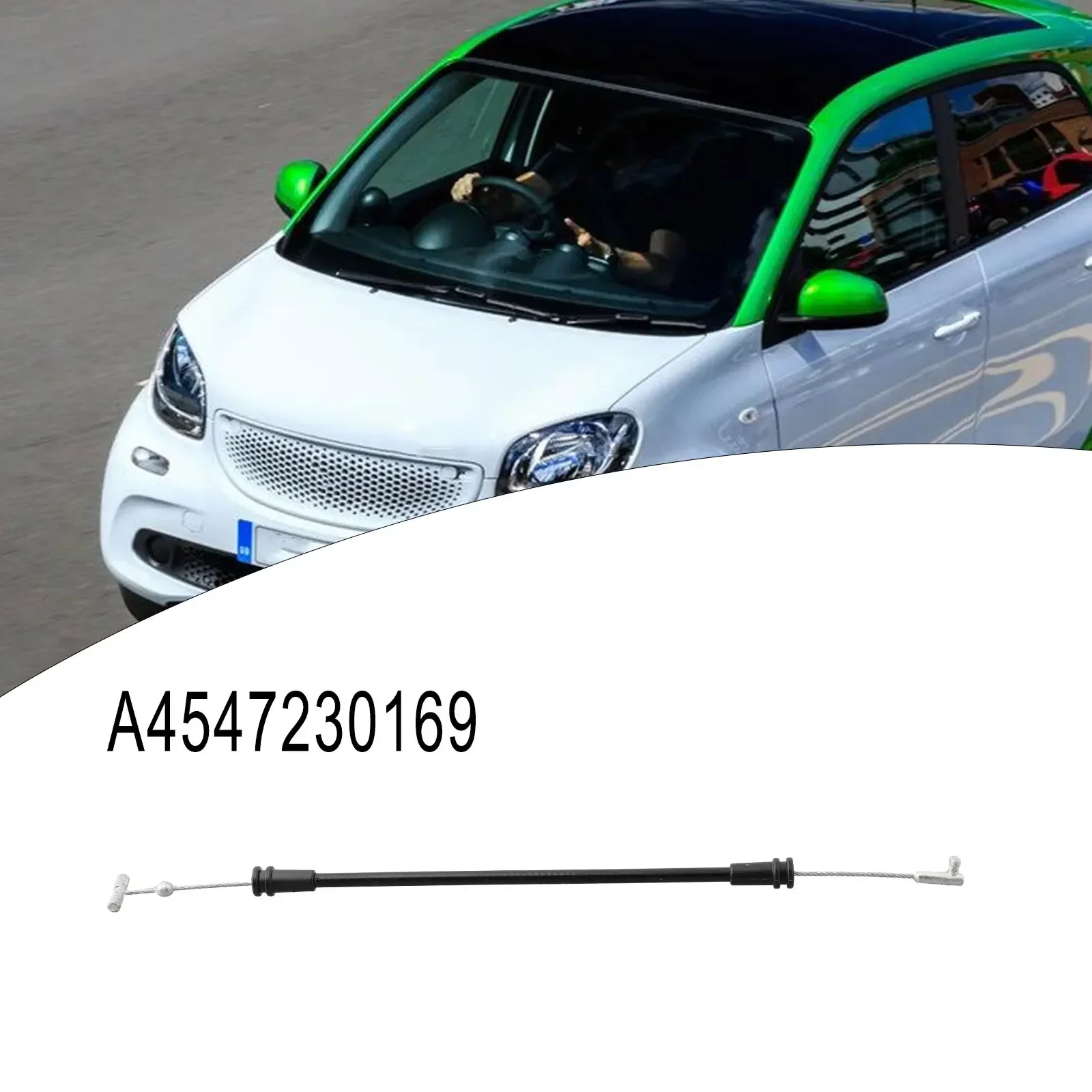 

Door Handle Cable Shift Cable For Smart ForFour 1st Generation (2004-2006) Black +silver Classic Front Metal Right