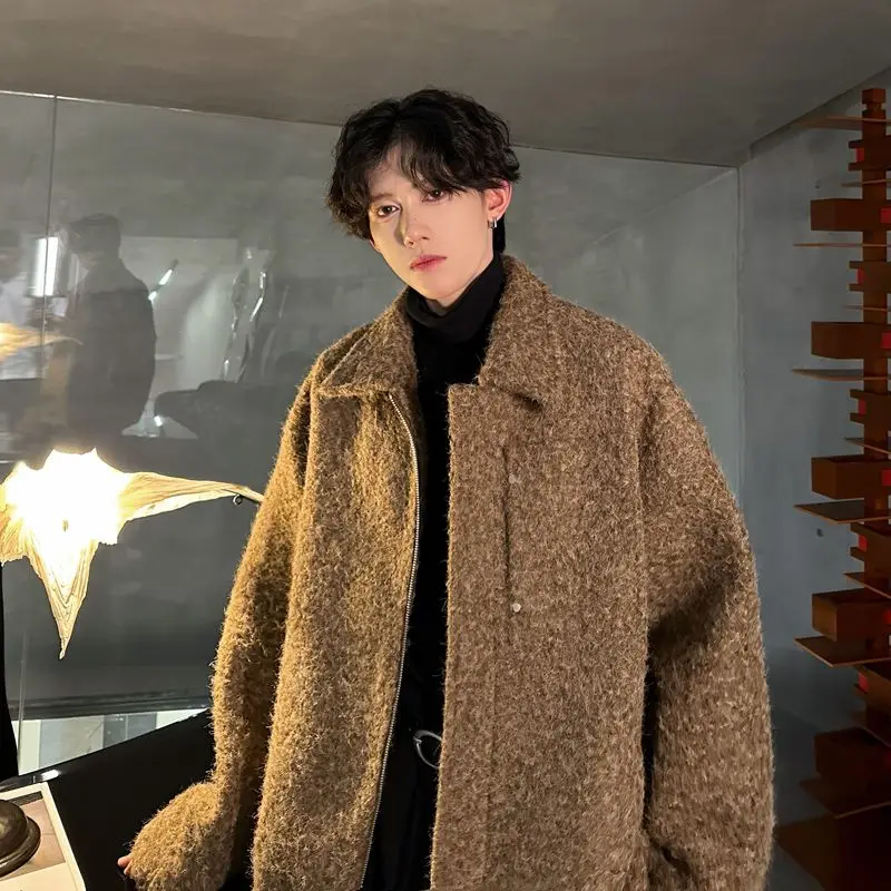 

Wool Blend Jacket Man For Work Mens Sequined Rhinestones Beaded Beading Diamonds Glitter Shiny Glossy Pearl Crystal Fashion Cool