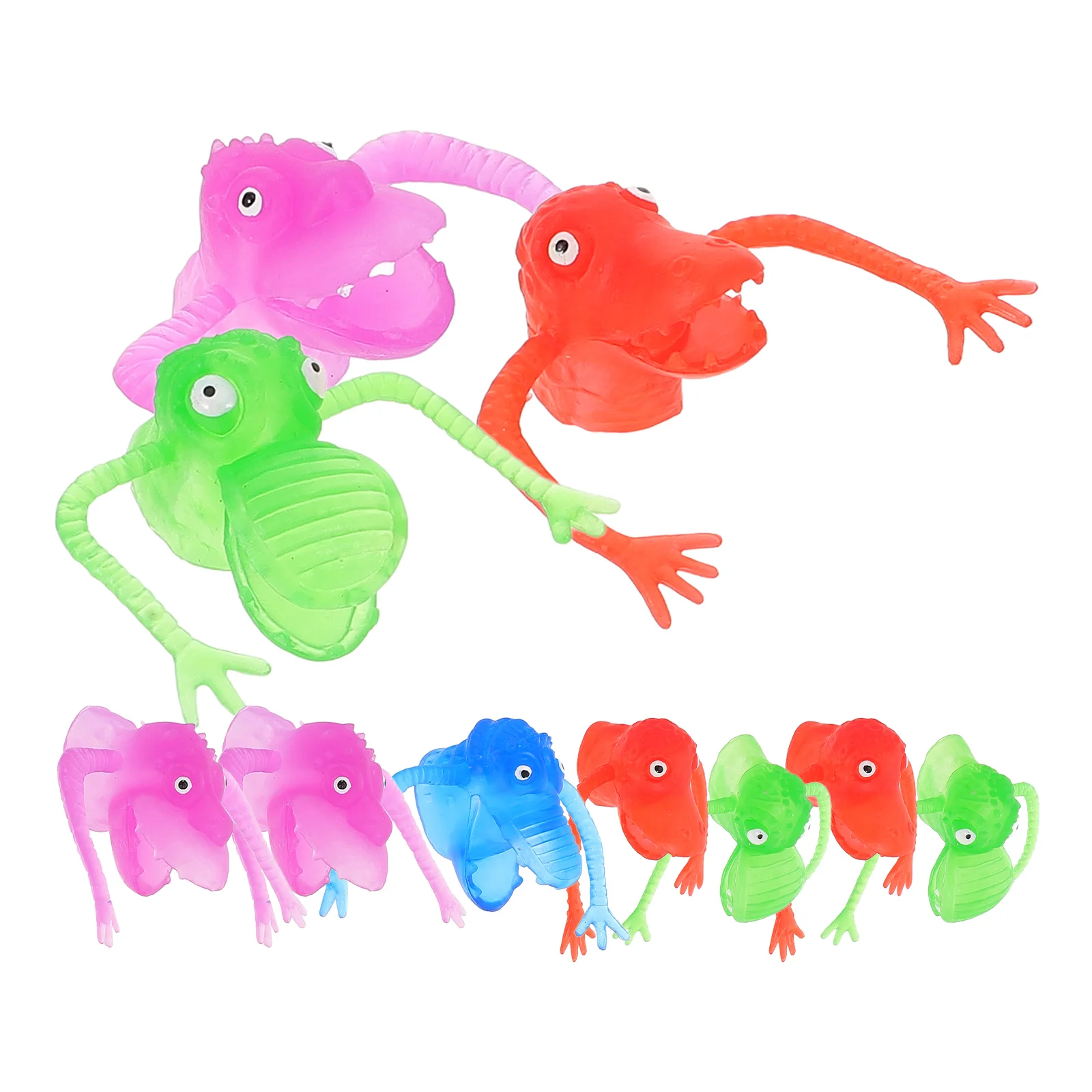 10 Pcs Hamper Creepy Finger Monsters Fun Puppet Show Hand Party Favors Toddler