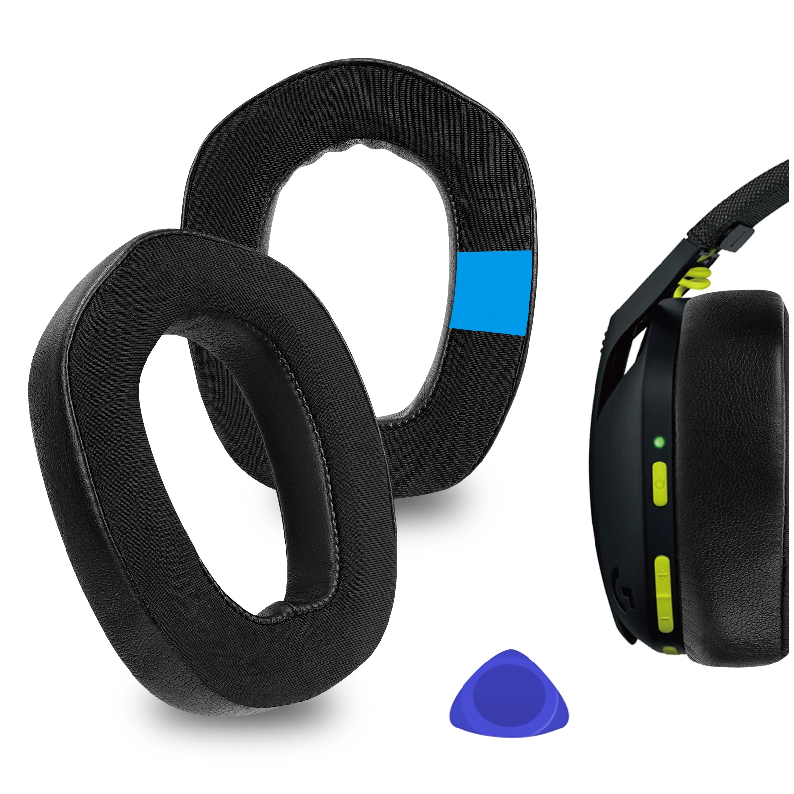 Geekria Sport Cooling-Gel Replacement Ear Pads for Logitech G435, G335 Headphones