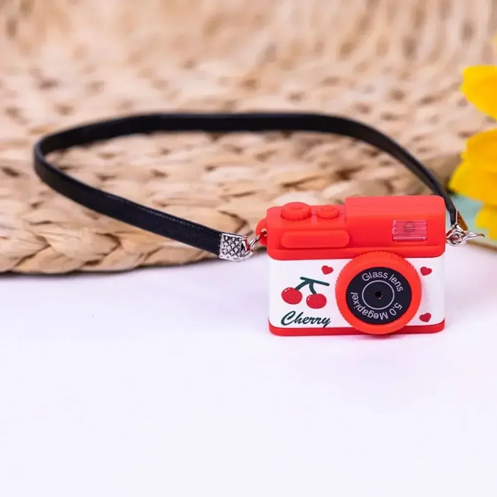 Veelkleurige miniatuurpoppen Camera-accessoires Foto rekwisieten Sluiter en flitscamera Kinderspeelgoed Popaccessoires