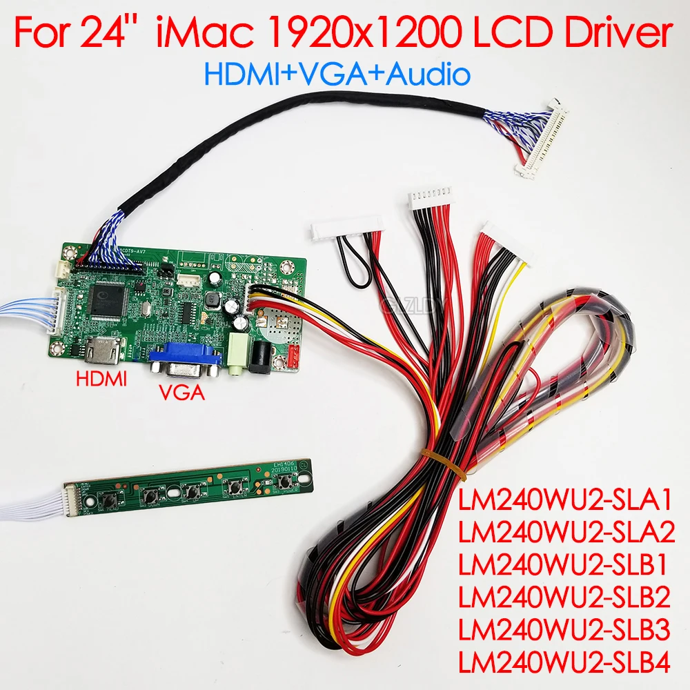 Monitor Kit for LM240WU2-SLA1 LM240WU2(SL)(A1) LM240WU2-SLB1 24